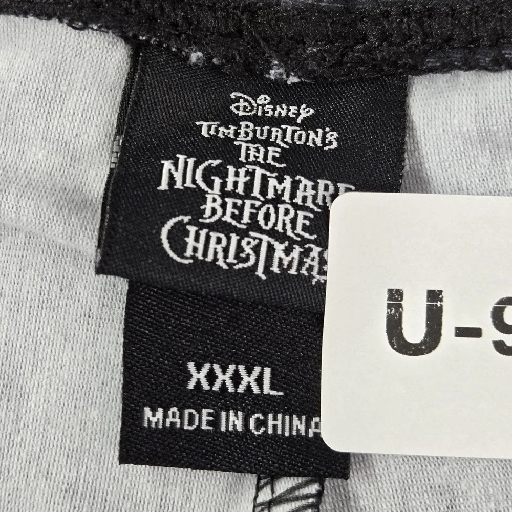 Disney Women Legging 3X Black Graphic Jack Skellington Sally NBC Lace Up NWT‎